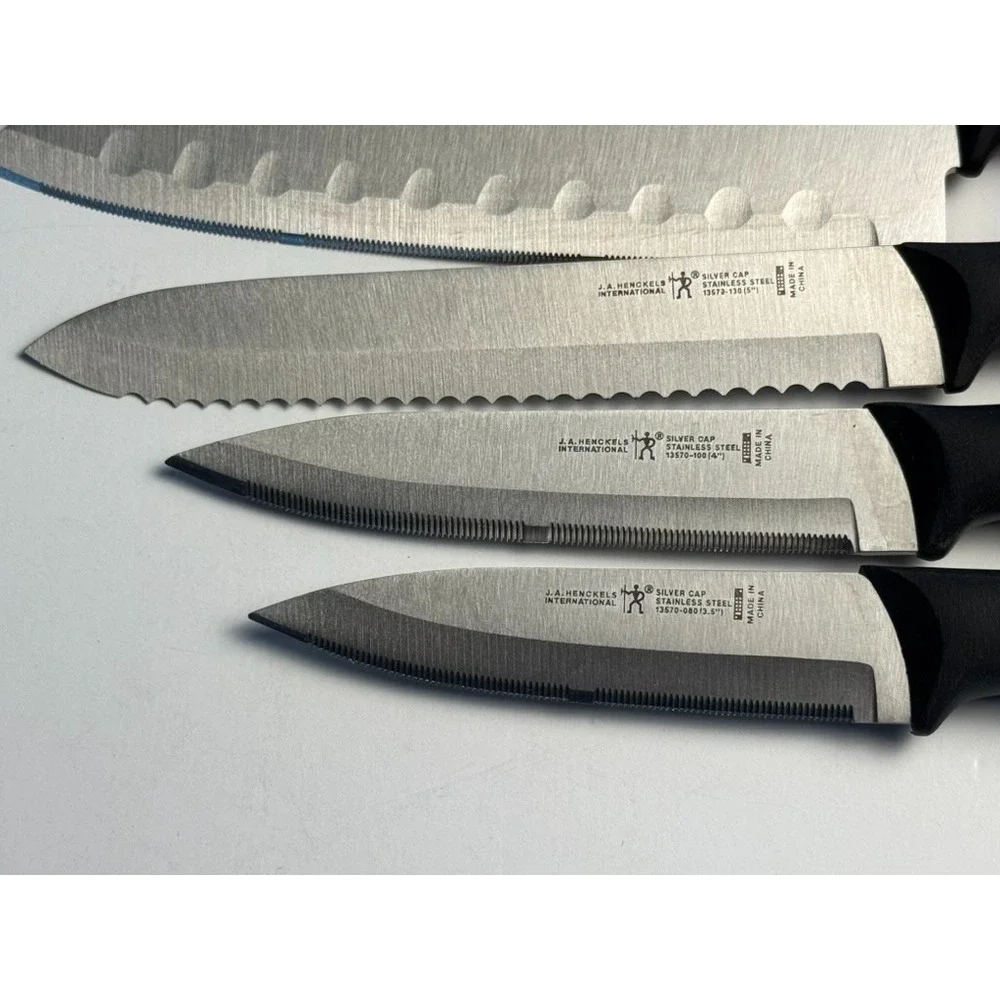HENCKELS International Silvercap 6-Piece Starter Knife Set MICRO Serrated Edge